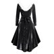thumbnail image 4 of mfyjkho Vestidos para mujer, Vestido playero midi de fiesta sin mangas con aberturas de color liso para mujer, moda de verano, vacaciones Vestidos de playa para mujer xl, 4 of 6