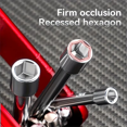 thumbnail image 3 of Portable Sleeve Tool Set, Folding Socket Wrench, Multifunction Household Tools Outdoor, 3 of 6