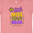 thumbnail image 4 of Inktastic Little Miss Mardi Gras with Crown and Dots Girls Baby T-Shirt, 4 of 5