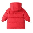 thumbnail image 5 of EnJoCho Girls Hooded Puffer Long Coat Zipper Lightweight Winter Warm Quilted Jacket Outerwear Kids 3-12 Years Parka Anorak Snow Coat Down Jacket Winter Wear Clothing Apparel, 5 of 5