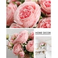 thumbnail image 5 of Dalrosia 4PCS Artificial Flowers Fake Peonies Silk Peony Bouquet Faux Flowers Bulk Arrangements for Decoration Vase Florals Arrangements Wedding Home Party Table, 5 of 6
