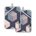 thumbnail image 7 of Yayeee Pot Holders Kitchen Heat Resistant with Pocket 7"x9.8" Cotton Oven Cooking Hot Pads, Dark Cubes, 7 of 7