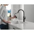 thumbnail image 2 of Grifo de cocina Delta Nicoli con pulverizador desplegable negro/dorado, 2 of 7