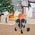 thumbnail image 2 of Costway Carro de Compras Plegable Portátil de Doble Cesta Mediano y Ligero de Gran Capacidad Carro Rodante de 4 Ruedas 43 x 52 x 95 cm, 2 of 9