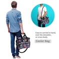 thumbnail image 4 of FORMRS Insulated Cooler Bag 24 Cans Capacity Soft Leakproof Lunch Box with Side Pockets, Puprle Ethereal Floral Harmony, 4 of 7