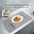 thumbnail image 4 of CHUANK Silicone Sink Mat Heat-Resistant Non-slip Sink Protectors Multifunctional Kitchen Sink Bottom Protective Mats Kitchen Sink Grid Accessories, 4 of 7