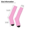 thumbnail image 2 of Gaeub Chaussettes Design Imprimé Rose Chaussettes Hautes Extensibles pour Hommes Femmes Adolescents, Chaussettes de Softball Soccer pour Randonnée, Sport, 2 of 4