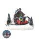 thumbnail image 4 of Moyic Escena navideña de resina, casas de pueblo, ciudad con luz LED blanca cálida, regalos de vacaciones, decoración de Navidad para Año Nuevo Iluminación navideña Moyic HA013999-00, 4 of 6