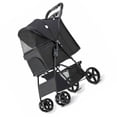 thumbnail image 3 of Strollers Pet Stroller Lightweight Foldable Ventilate Oxford Portable Small Dog Stroller for Dogs Cats, 3 of 8