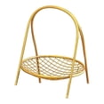thumbnail image 3 of Cesta de frutas portátil de hierro que ahorra espacio, cesta de pie multiusos para Oro 1 nivel, 3 of 9