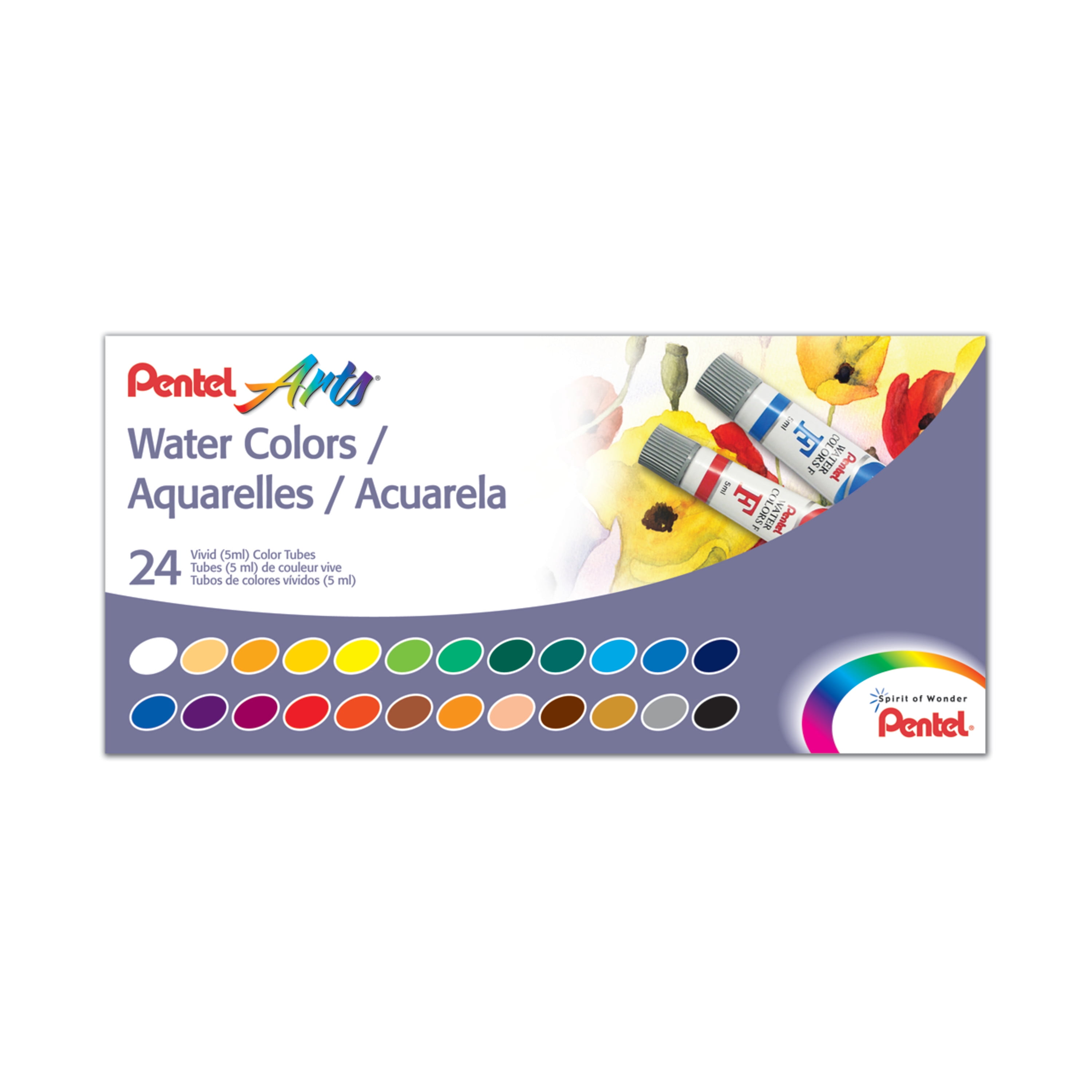 Pentel Watercolor Set, 24Colors