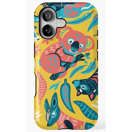 Animals Of Australia Wildlife Nature Art Phone Case for iPhone 11 12 13 14 15 16 17 Pro Max