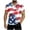 Purple, variant on Men's 4Th of July Shirt Short Sleeve Big and Tall Shirts for Men Patriotic USA Star Flag Print V Neck Tshirts