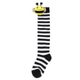 thumbnail image 5 of Caoirhny Halloween Knee High Socks Cosplay Striped Stockings for Halloween Girls Bee Costume, 5 of 6