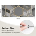 thumbnail image 5 of Gray Gold Hexagon Marble Pattern Kitchen Rug Mat,Kitchen Runner Rugs Non Skid Washable,Decorative Kitchen Floor Mats for Kitchen,Sink,Laundry,17"X47", 5 of 5