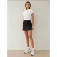 thumbnail image 2 of Fitted Mini Chiffon Skirt, 2 of 6