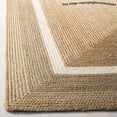 Balaji Arts Braided Border Jute Area Rug, Round, Natural Round Rug ...