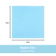 thumbnail image 3 of PurpleEssences Hemstitch Cloth Napkins Set of 10, 18x18 inches, Dinner Table Decorative - Aqua Blue, 3 of 6