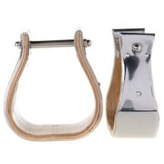 Partrade Trading Corporation 3` Stainless Steel Covered Wooden Stirrup