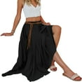 thumbnail image 5 of Summer Women Boho Maxi Skirt Casual Flowy Asymmetric High-Low Hem Lightweight Comfortable Skirt, 5 of 5