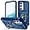 Blue, variant on Case for Galaxy S24 FE,Military Grade Magnetic Protection [Built-in Kickstand] Metal Ring Car Holder Heavy Duty Shockproof Phone Case for Samsung Galaxy S24 FE 5G,2024 (Blue)