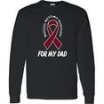 thumbnail image 3 of Inktastic Multiple Myeloma Awareness Ribbon for Dad Long Sleeve T-Shirt, 3 of 5