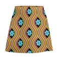 thumbnail image 5 of Mini Skirt for women 70S Retro Hippie A-line Skirt Bohemian Flower Power Street Style Casual Skirts, 5 of 6