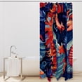 thumbnail image 2 of Sea Horse Waterproof, with Hook, Printed, Bathroom Decoration Shower Curtain Set - 3-Piece Curtain Sets, 2 of 5