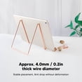 thumbnail image 4 of Plate Stands for Display, Metal Plate Stands Iron Plate Holder Picture Display Stand for Tablet PCs CD Records Books, Book Stands Picture Frame Holders Tabletop Easel Stand, 4 of 7