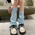 thumbnail image 2 of Leg Warmers Y2K Kawaii Ripped Leg Warmers for Girl Women Cute Knitted Socks Y2K Harajuku Goth Accessories, 2 of 5