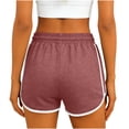 thumbnail image 4 of LVHAOGJOB Womens Shorts Running Elastic Waist Solid Athletic with Pockets Short Pants for Ladies Workout, 4 of 6