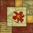 thumbnail image 2 of Zarris, Chariklia 26x26 White Modern Wood Framed Museum Art Print Titled - Flower Montage IV, 2 of 4