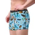 thumbnail image 2 of Yiaed Animal Pirate Print Men's Soft Cotton Boxer Shorts Breathable Boxers Underwear Moisture-Wicking Underwear Stretch Boxer Briefs for Man-Large, 2 of 5