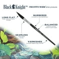 thumbnail image 2 of Creative Mark Black Knight Artist Liner Brush, Synthetic Short Handle Watercolor Paint Brush, 1/4in sword liner, 2 of 2