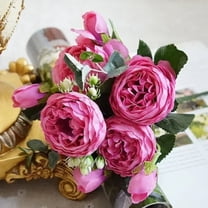 8 Heads Artificial Rose Flowers Decorative Flowers Fake Bouquets for Home Party Decoration Wedding Flowers Wreath Garland