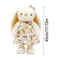 thumbnail image 2 of Plush Rabbit Stuffed Animal, Soft Floppy Bunny Toy for Girls Boys, Cute Easter Bunny Doll for Bedroom Decor, Hugging Pillow Gift 18 inch Blue, 2 of 5