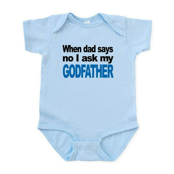 CafePress - I Ask My Godfather Body Suit - Baby Light Bodysuit, Size Newborn - 24 Months