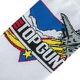 thumbnail image 4 of ODD SOX Top Gun Pilot Split Crew Socks White 80s Movie-Themed Socks Size Large for Men & Women Cool, 4 of 6