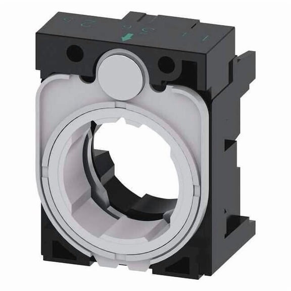 Siemens Holder, 22 mm, Plastic, Black 3SU1500-0AA10-0AA0