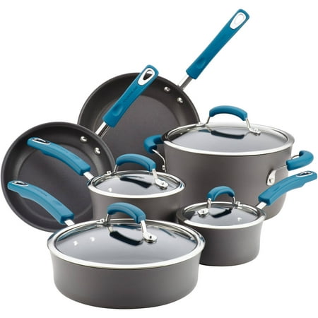 Rachael Ray Hard Anodized 10-Piece Cookware Set (Best Hard Anodized Cookware Reviews)