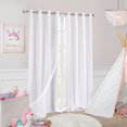 thumbnail image 2 of Juego de cortinas SOFJAGETQ, 2 unidades, 132 x 137 cm, doble capa, transparente, 2 of 9