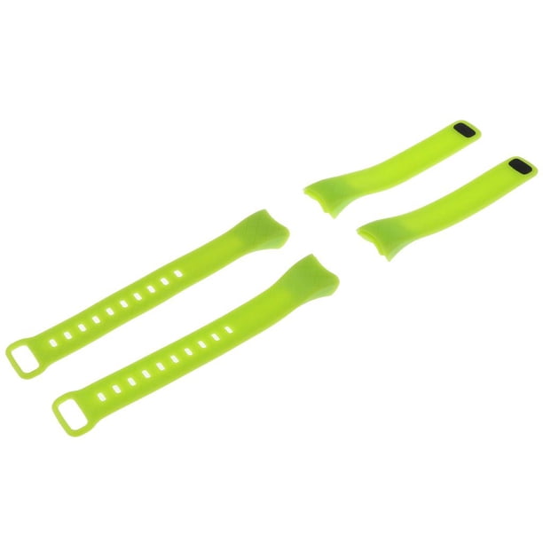2x Pulseras Reemplazo Partes de Reloj Inteligente Unisexo para CB608 Verde perfke Pulsera de correa de repuesto