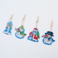 thumbnail image 1 of Cuadros Decorativos 4 piezas DIY diamante pintura muñeco de nieve llavero completo forma especial (QC037) Ehuebsd embutido en tela, 1 of 1