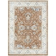 thumbnail image 2 of Nourison Astra Machine Washable 5'3" x 7' Rust Ivory Vintage Indoor Rug, 2 of 9