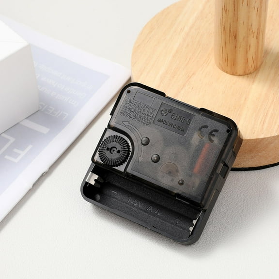 SEWOART Quartz Wall Clock Movement Replacement, Black ABS Material, Silent Sweep Mechanism, 1 Set for Clock Repair