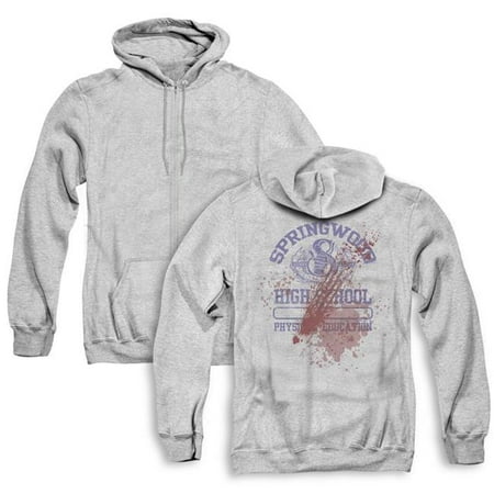 Trevco Sportswear WBM637BK AZH 4 Nightmare on Elm Street A Nightmare on Elm Street Zip Up Back Print Hoodie
