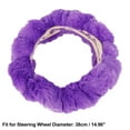 thumbnail image 3 of Unique Bargains Winter Warm Durable Portable Faux Fur Car Steering Wheel Cover Replacement Universal, 3 of 6