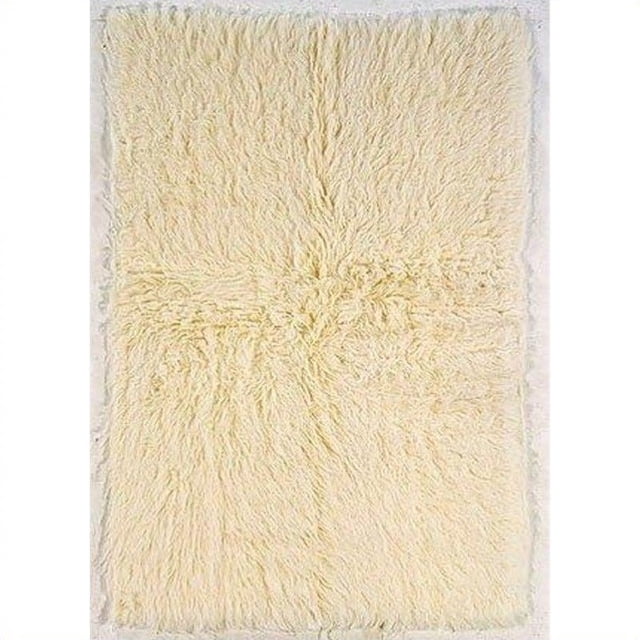 Linon Rugs Flokati Rectangular Area Rug in Natural-10' x 16'