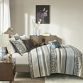 thumbnail image 3 of Home Essence Cambridge 5 Piece Reversible Jacquard Coverlet Set, 3 of 14