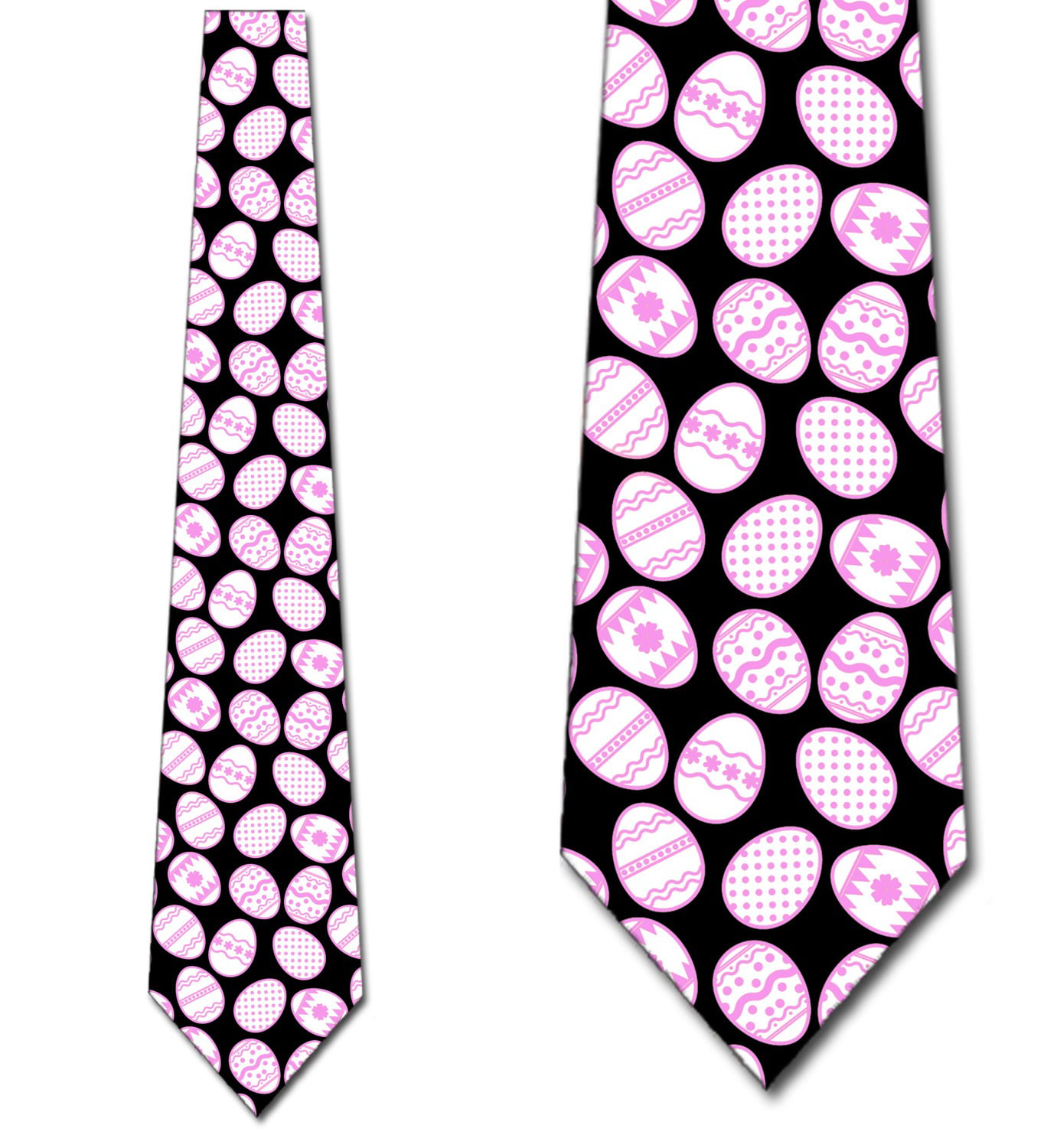 Happy Easter Eggs Mens Necktie Decorated Colored Egg Holiday Gift Neck Tie 